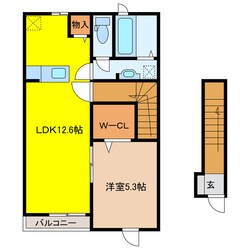 リュニック唯１の物件間取画像